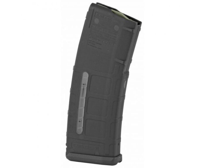 PMAG® 30 GEN M2 MOE® – 30 Round AR Magazine in Black with Window The view window lets you see how many rounds remain in your AR15 magazine at a glance. Features include: Optimized for use with Colt-spec AR15/M4 firearms Impact and crush resistant polymer construction Constant-curve internal geometry for smooth feeding Anti-tilt, self-lubricating follower for increased reliability USGI-spec stainless steel spring for corrosion resistance and field compatibility Textured gripping surface and flared floorplate for positive magazine handling and easy disassembly PMAG 30 Round Magazine for AR15 Review PERFECT FIT FORM AND FUNCTION GREAT QUALITY GREAT PRODUCT IT FIT MY NEW RIFLE LIKE A GLOVE, GREAT JOB GrabAgun YOU GUYS ARE GREAT KEEP-UP THE GOOD WORK. THANKS A BUNCH. REVIEW BY MICHAEL / (POSTED ON 6/30/17) Buy several PMAG 30 round AR15 magazines and stock up on 223 ammo with flat rate shipping. Add to cart with confidence.